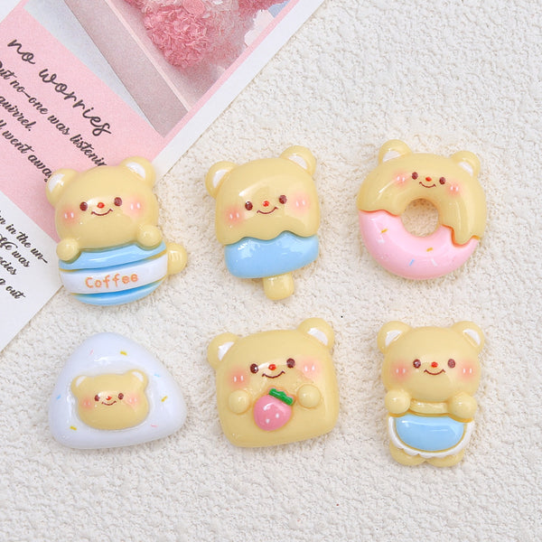 20PCS Cute butter Bear charms