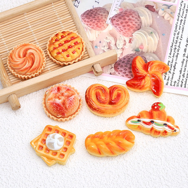 20PCS Bread food play charms