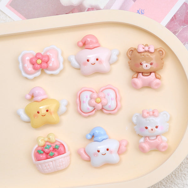 20PCS Soft cute baby bear charms