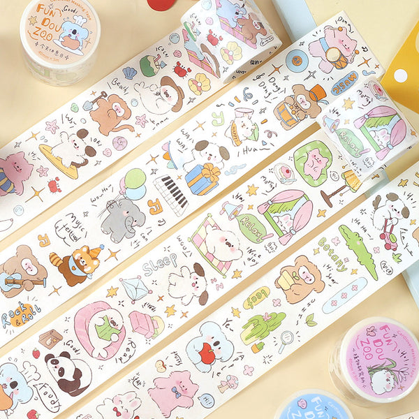 Fun Dou Zoo Series Washi Tape