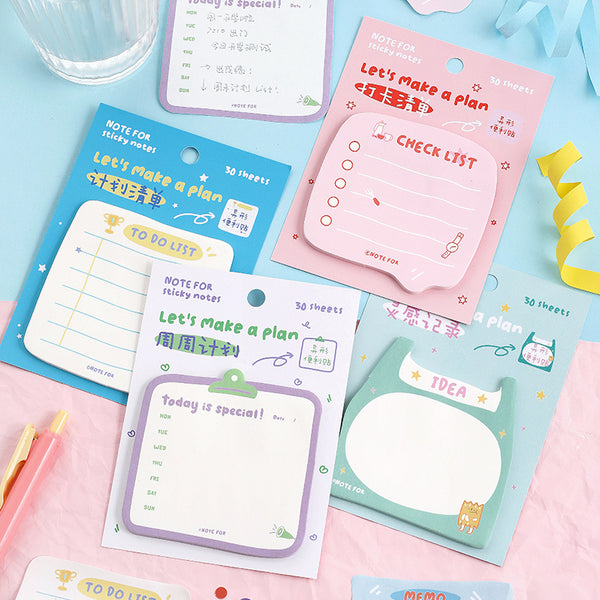 Start planning series memo pad