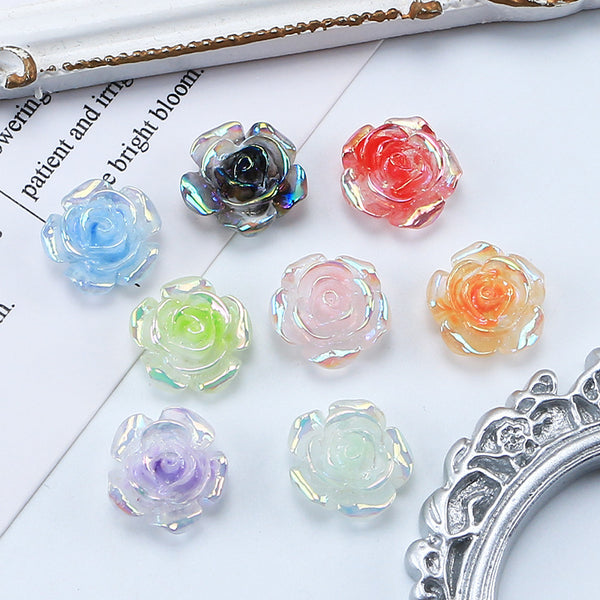 20PCS Dazzle rose charms