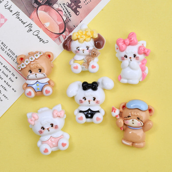 20PCS Cute little animals charms