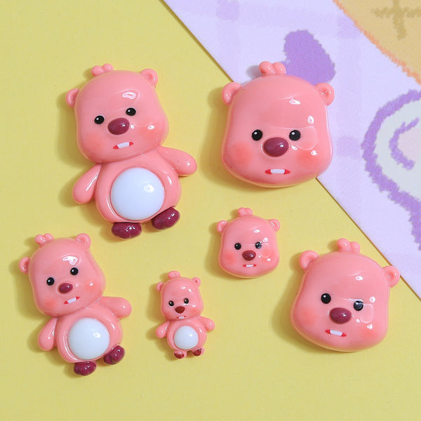 20PCS Cute cartoon bear charms