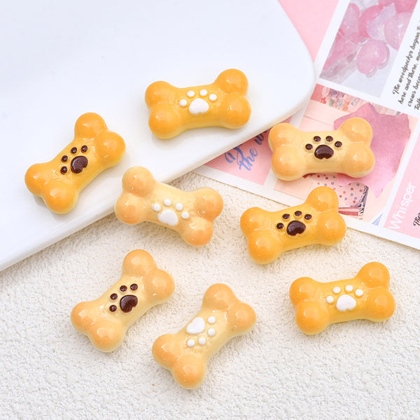 20PCS Cute dog paw bone charms