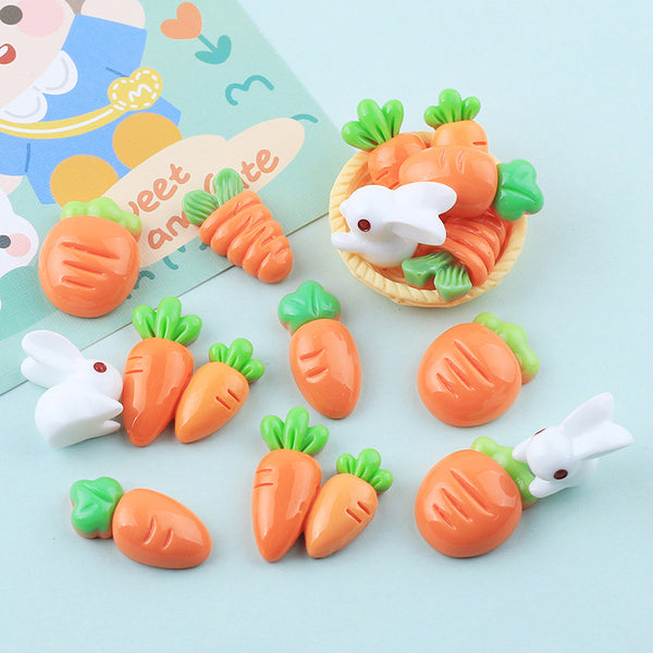 20PCS Carrot charms