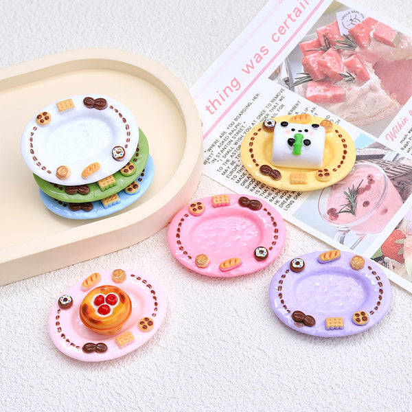 20PCS Colored Plate charms