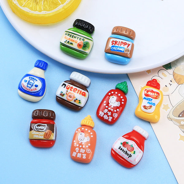 20PCS Sauce bottle charms