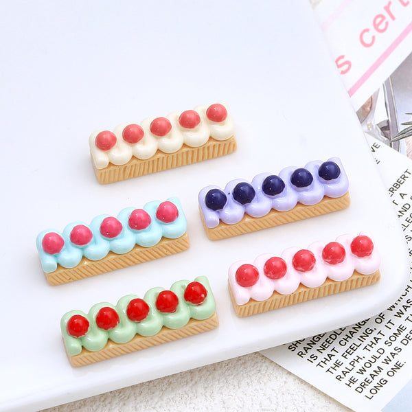 20PCS Cream cake charms