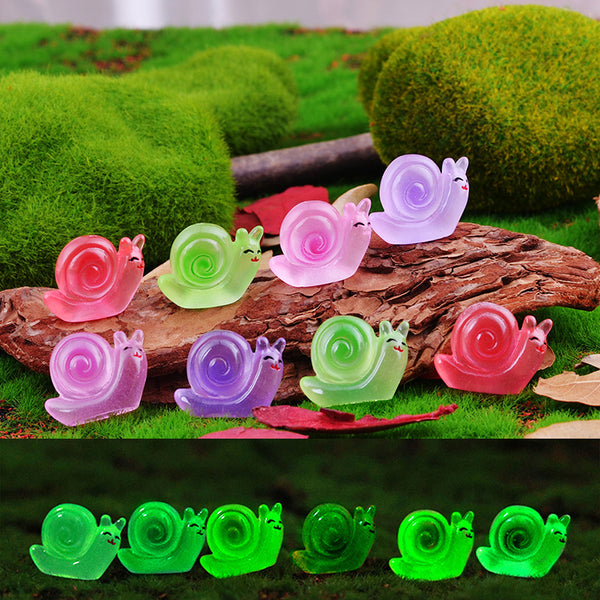 20PCS Noctilucent snail charms