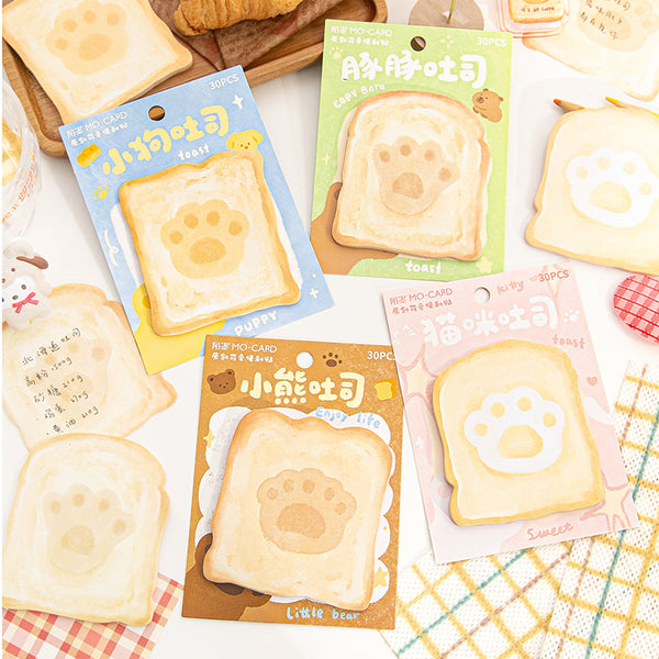 Cute claw Toast series memo pad