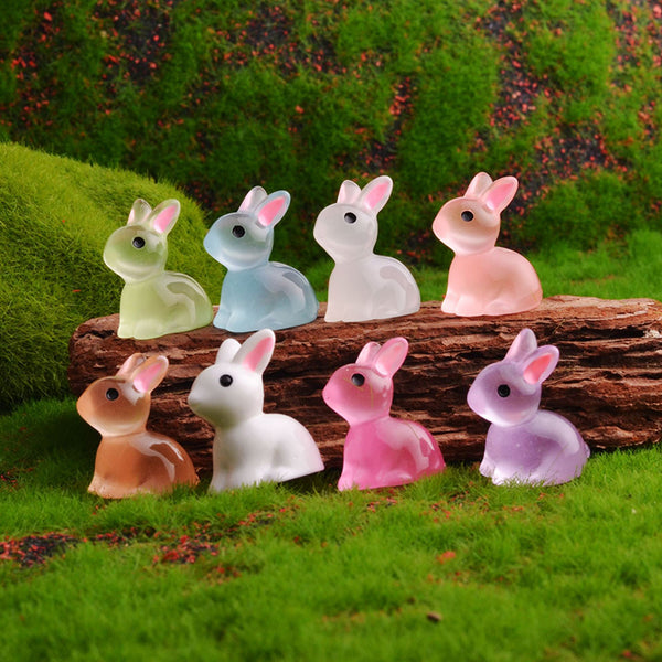 20PCS Noctilucent Little Rabbit charms