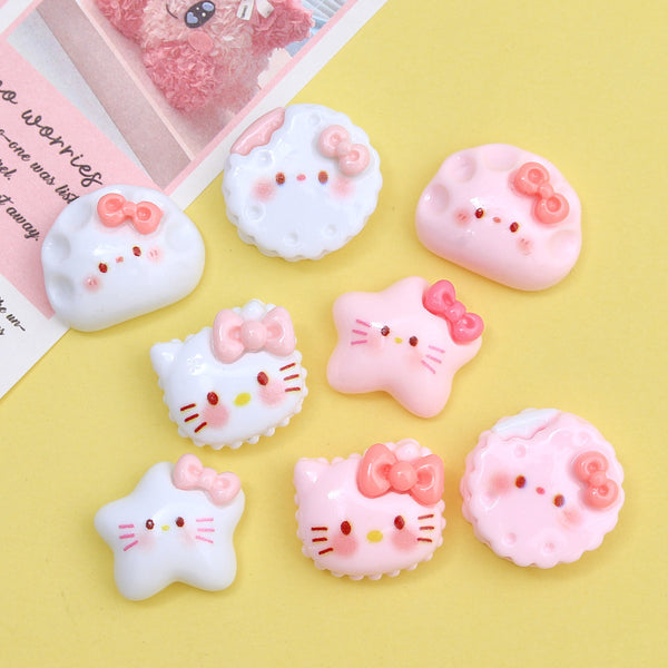 20PCS Cute cat cookie charms