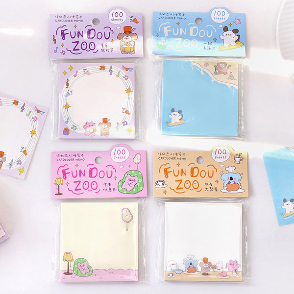 The Bean Zoo series memo pad