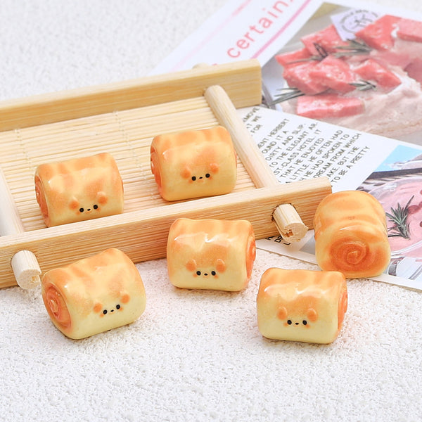 20PCS Cute dog Bread roll charms