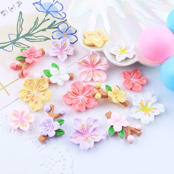 20PCS Peach blossom charms