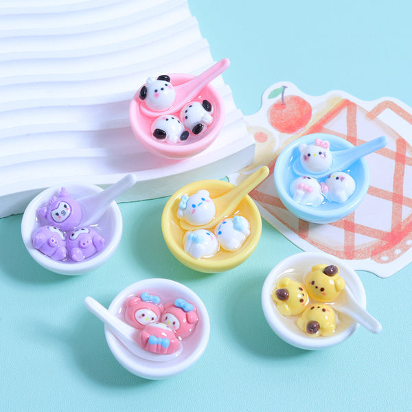 20PCS Animal dumplings charms