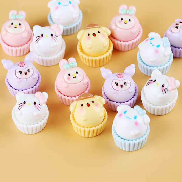 20PCS Puff cake charms