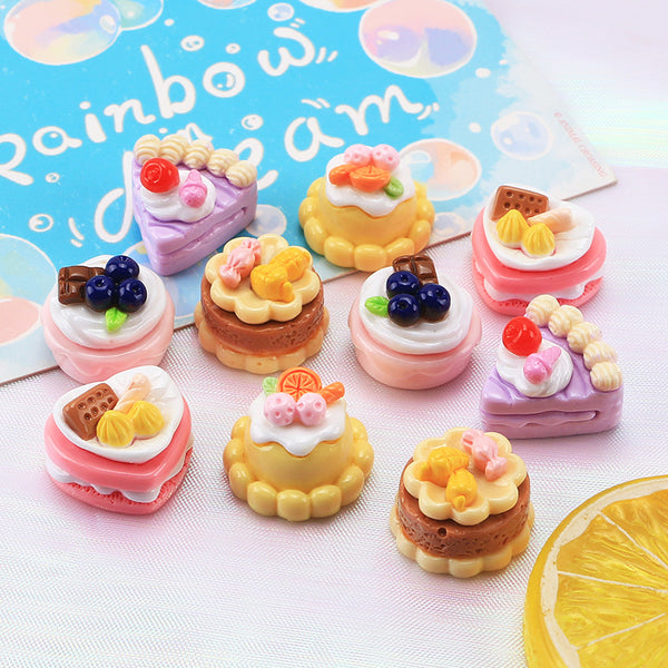 20PCS Fruit cake charms