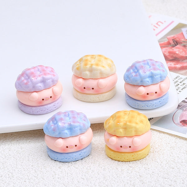 20PCS Pig Pineapple bun charms