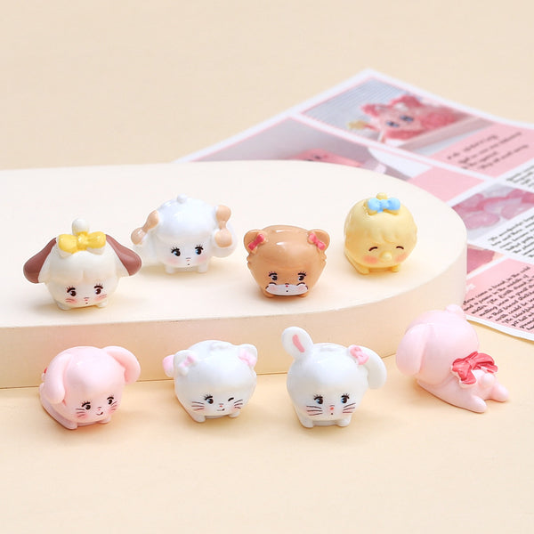 20PCS cute eyed animals charms