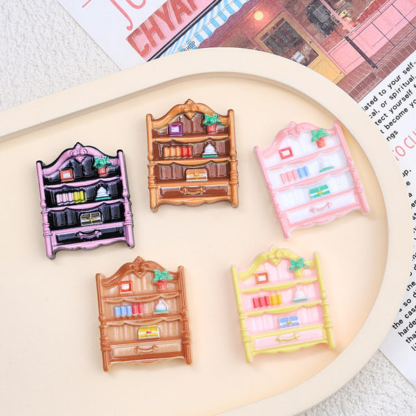 20PCS Small colorful bookcase charms