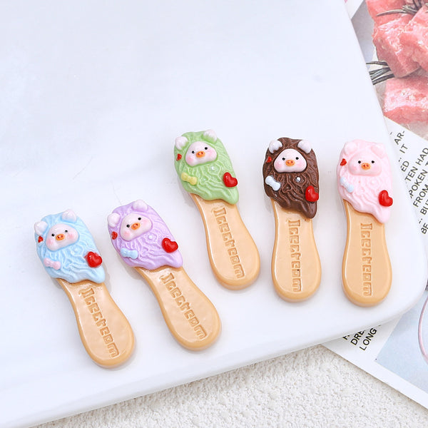 20PCS Pig ice cream charms