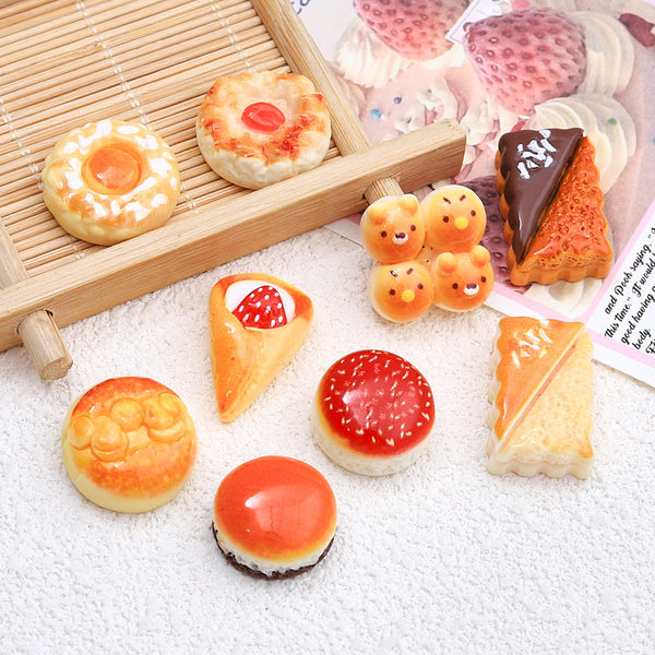 20PCS Artificial bread charms