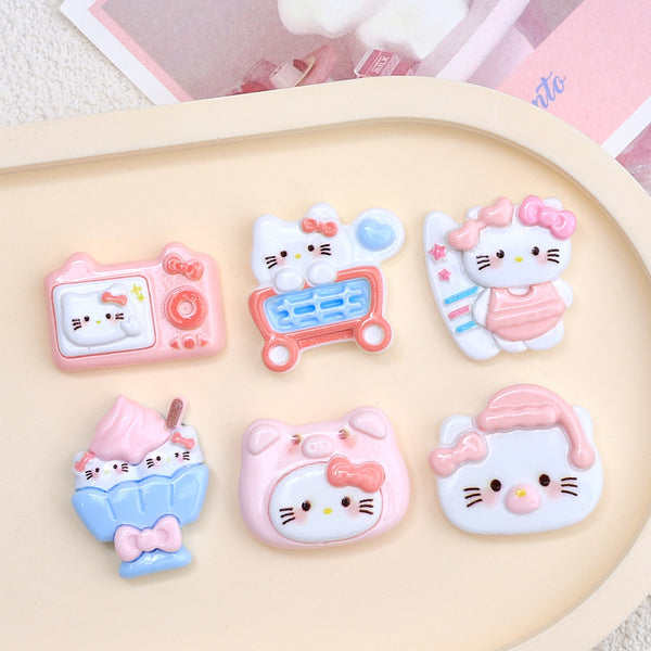 20PCS Convenience store kitten charms