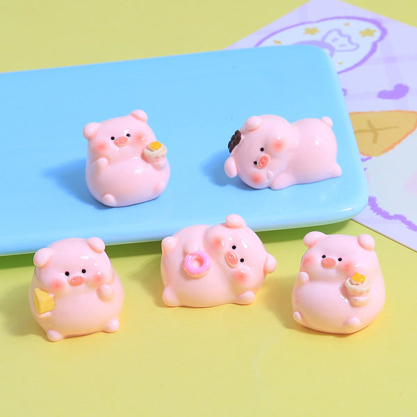 20PCS Cute pig charms