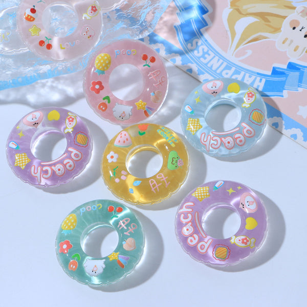 20PCS Transparent swimming ring charms