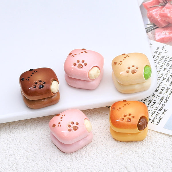 20PCS Double Kitty sandwich charms