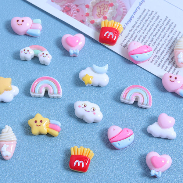 20PCS Mini French fries charms