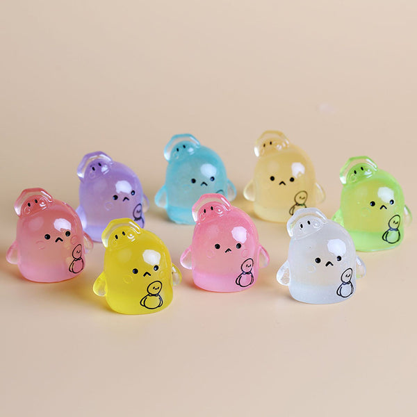 20PCS Noctilucent Cute Poached eggs charms