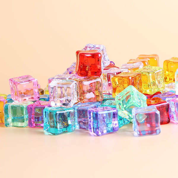 20PCS Colored ice cube charms