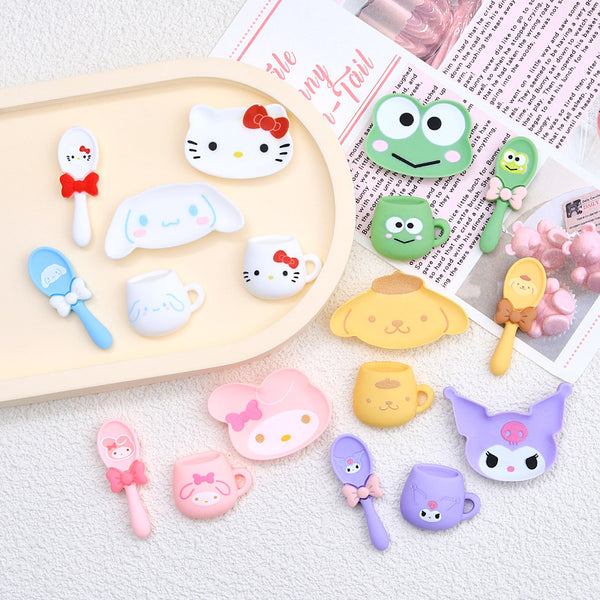 20PCS Cartoon plate charms