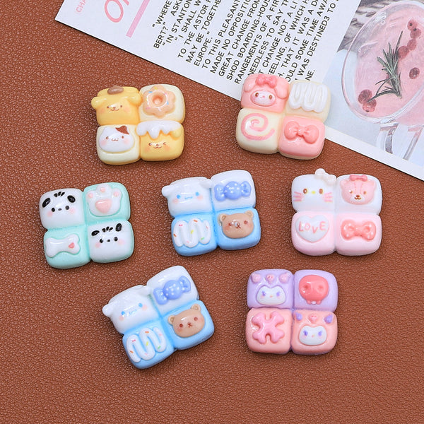 20PCS Cute animal bread charms