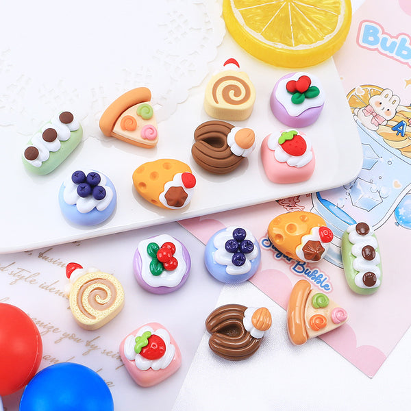 20PCS Frosted cake charms