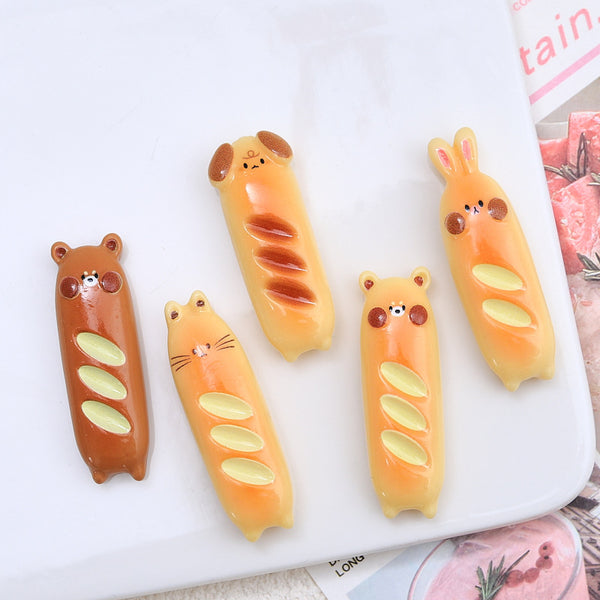 20PCS Bunny baguette charms