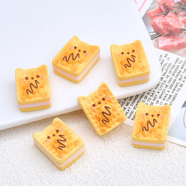 20PCS Kitty sandwich cookies charms