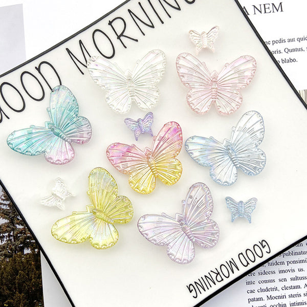 20PCS Laser butterfly charms