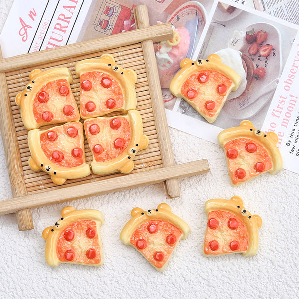 20PCS Bear pizza charms