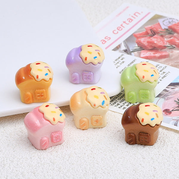 20PCS Bread house charms