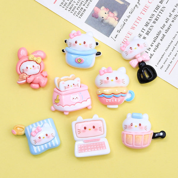 20PCS Cute baking kitten charms