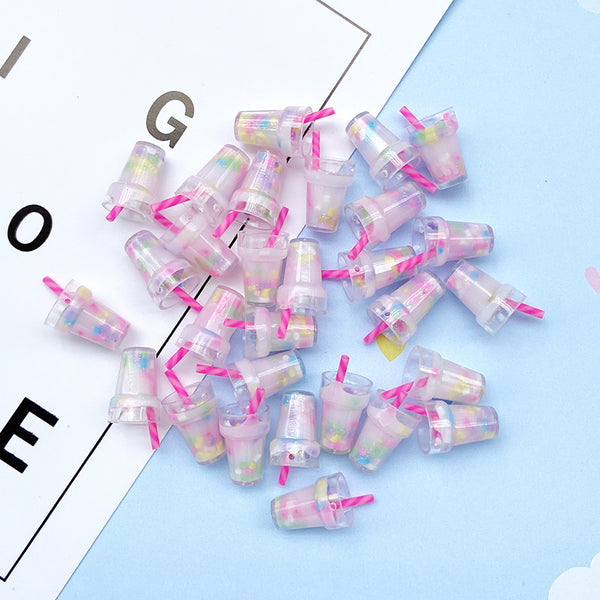 20PCS Milk tea cup charms