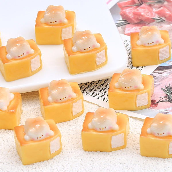 20PCS Cute Cat pudding charms