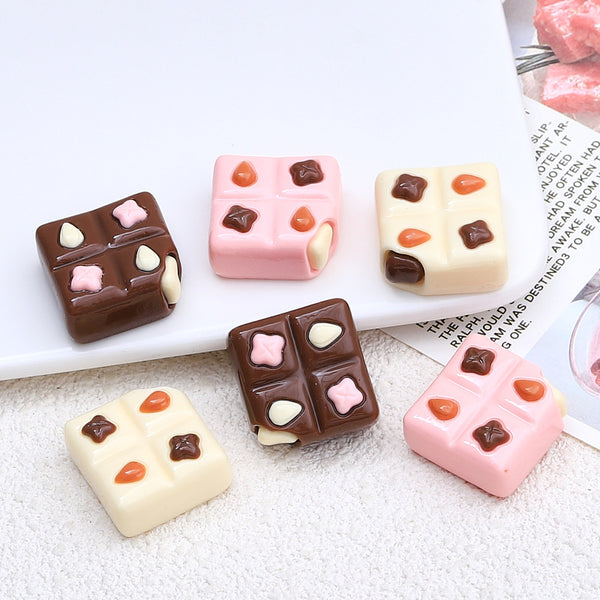 20PCS Chocolate filled with nuts charms