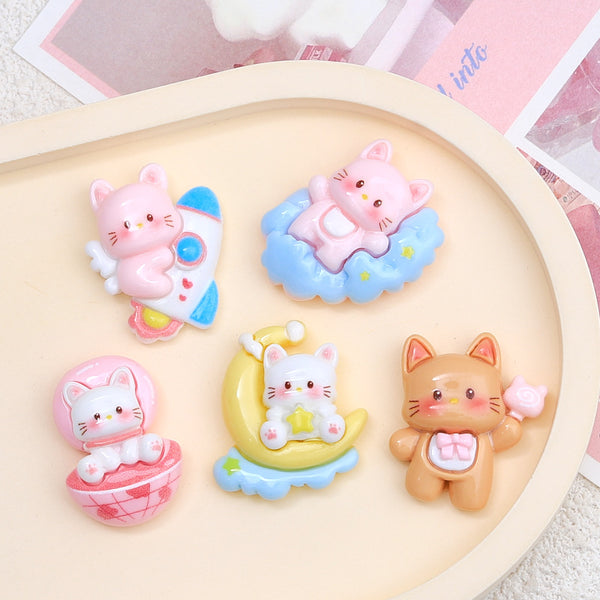 20PCS Cute sky kitten charms