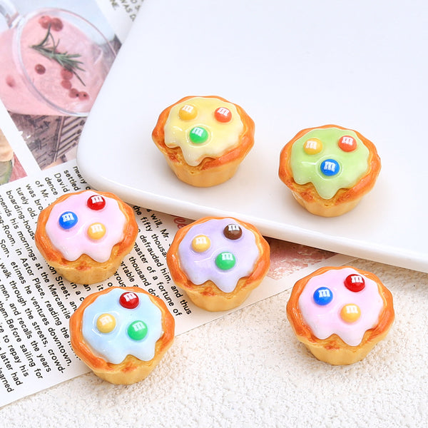 20PCS M soy cream cake charms