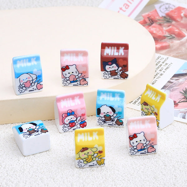 20PCS Animal milk carton charms